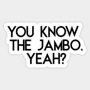 JAMBO The Secret Soldiers (black) Sticker